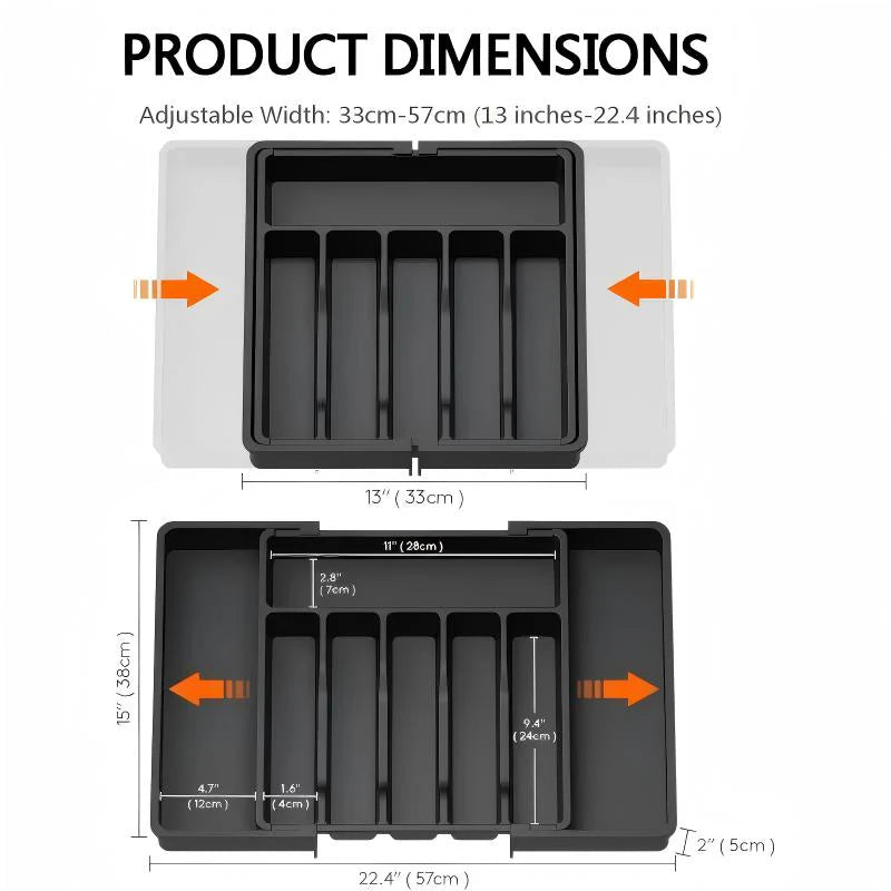 Adjustable Kitchen Drawer Organizer