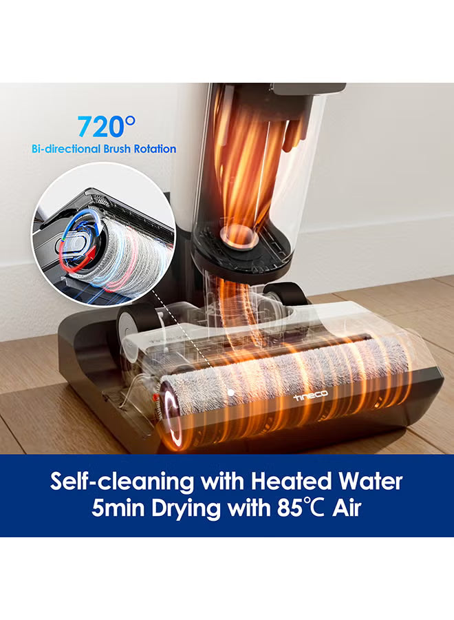 Tineco FLOOR ONE S6 FlashDry Cordless Wet & Dry Vacuum Cleaner – Smart Floor Washer with Self-Cleaning, LED Display & Dual-Sided Edge Cleaning