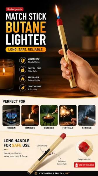 USB Rechargeable Plasma Stick Lighter